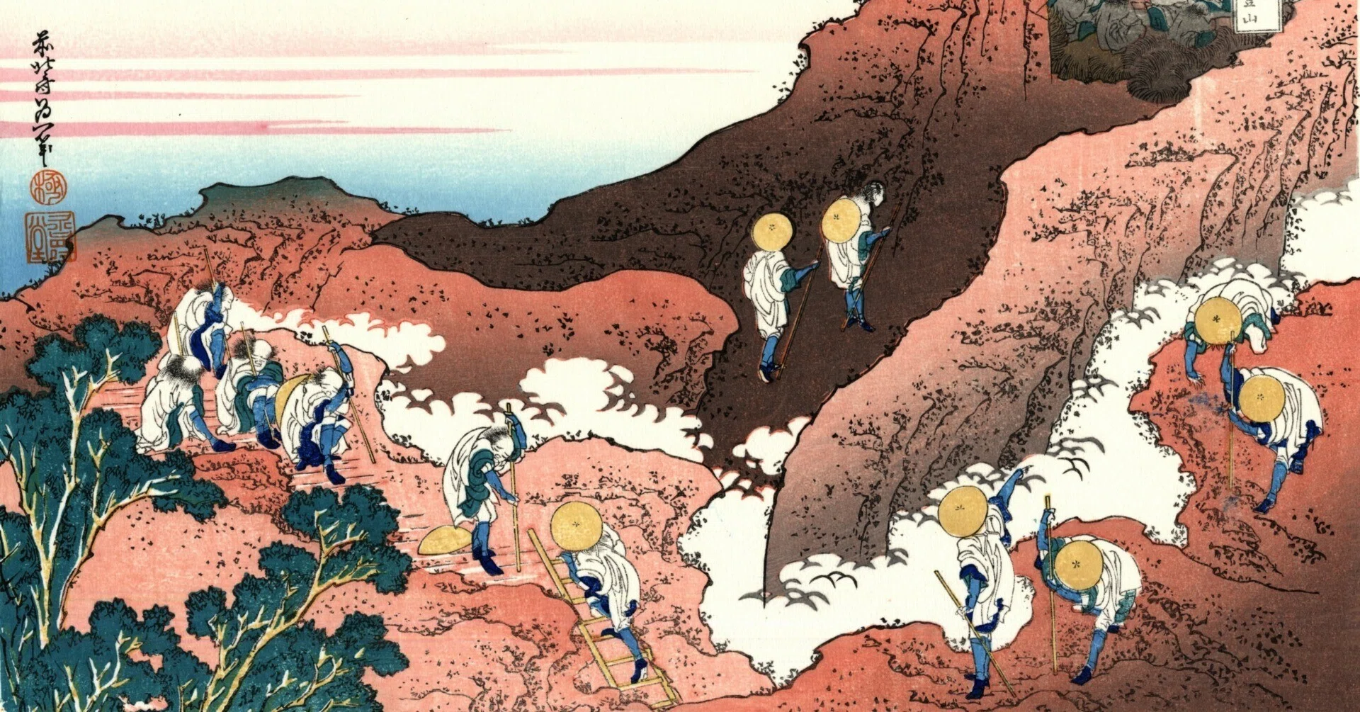 冨嶽三十六景㉖ 御厩川岸より両国橋夕陽見｜喜多野土竜