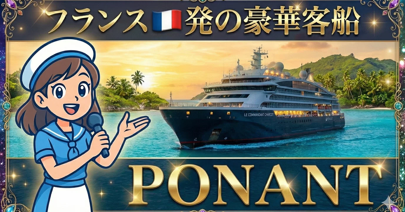📹【フランス🇫🇷唯一のラグジュアリークルーズ】PONANT（ポナン）の