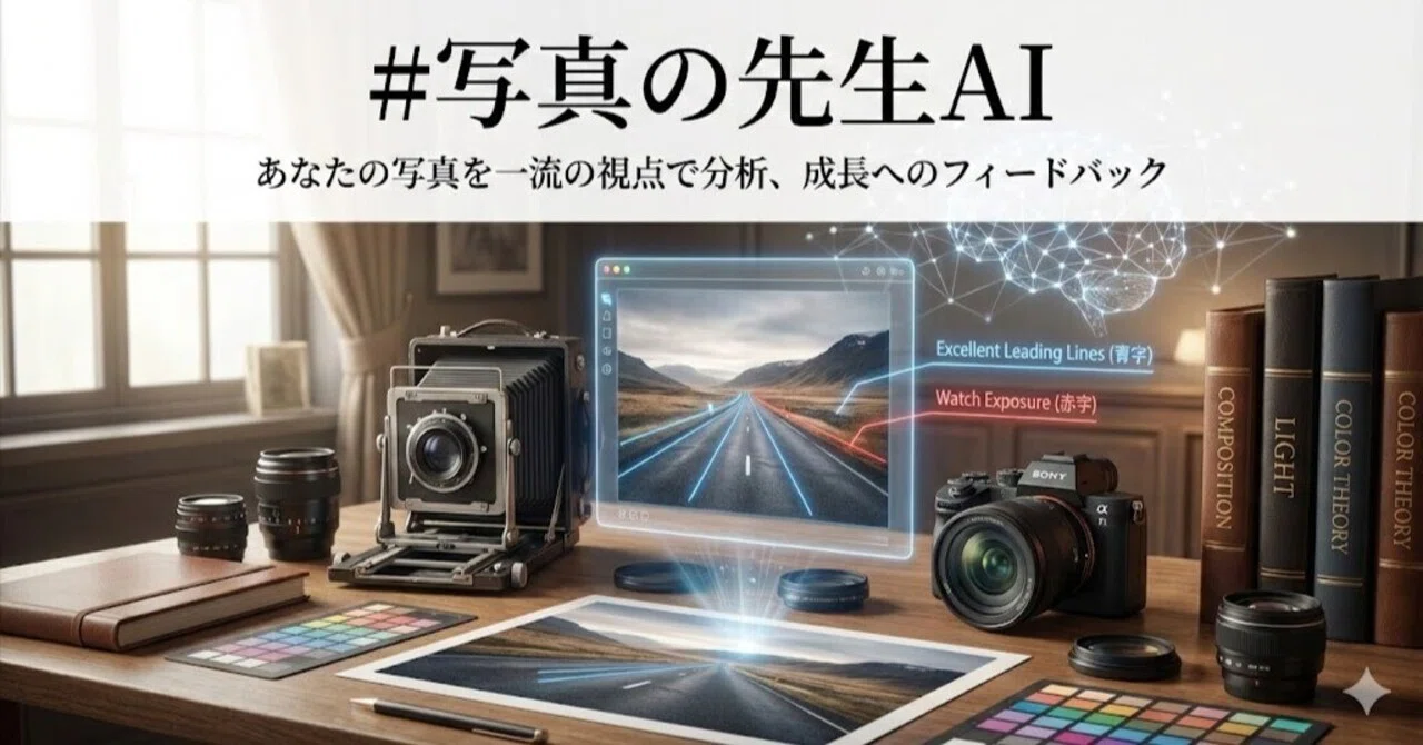 写真の上達をサポートする #写真の先生AI 作りました。【Gemini/Nano