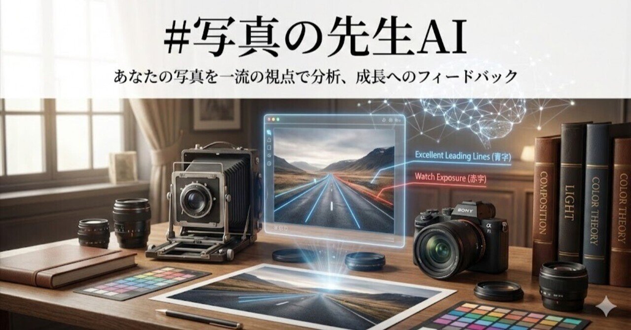プレイ用見本、投稿者の練習用になります。 写真の上達をサポートする #写真の先生AI 作りました。【Gemini/Nano