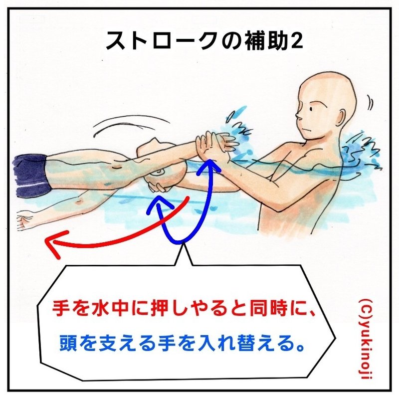 背泳ぎ補助3