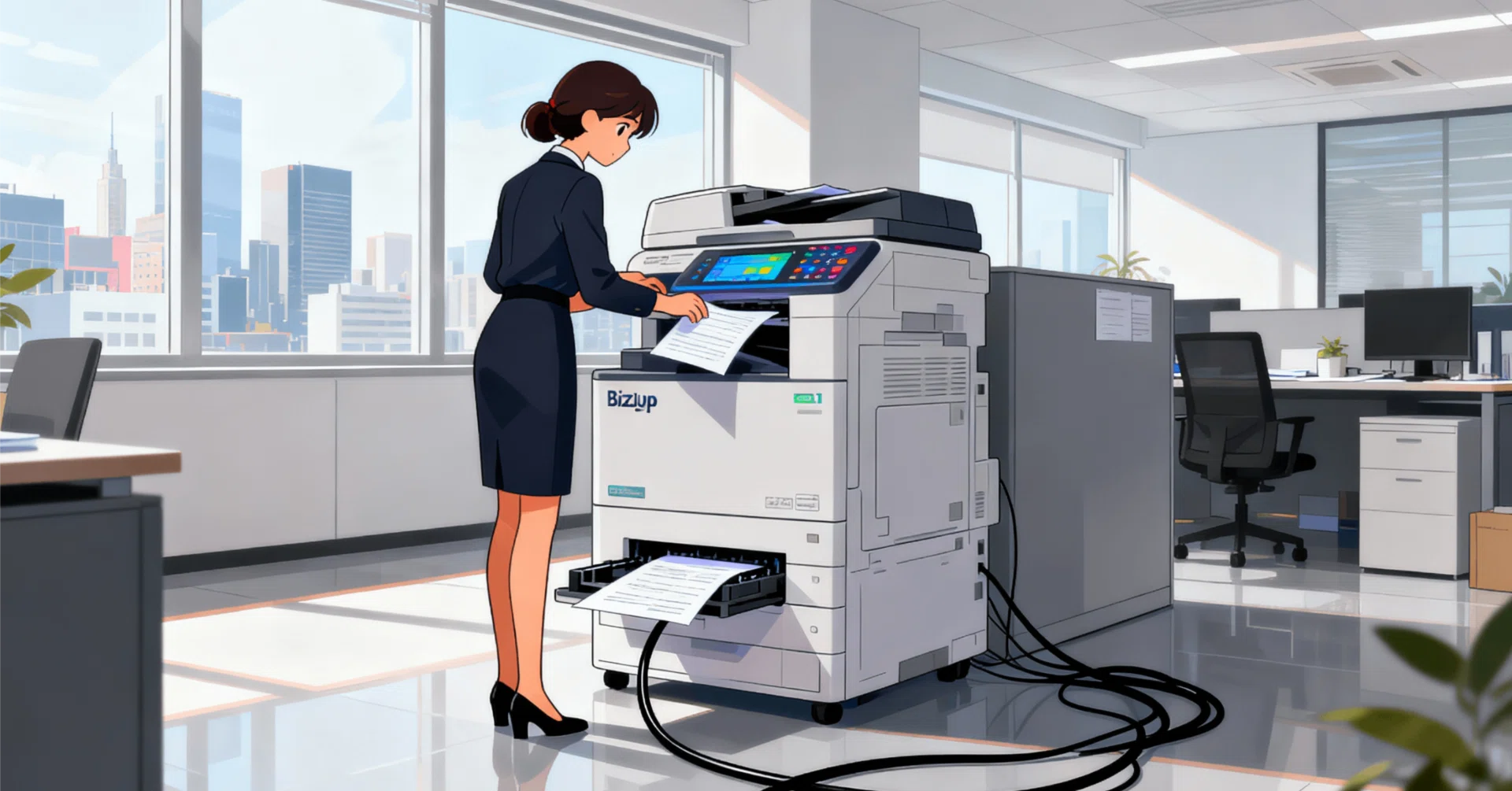 bizhub 4221i：小規模オフィスの業務効率を支えるA4モノクロ複合機 