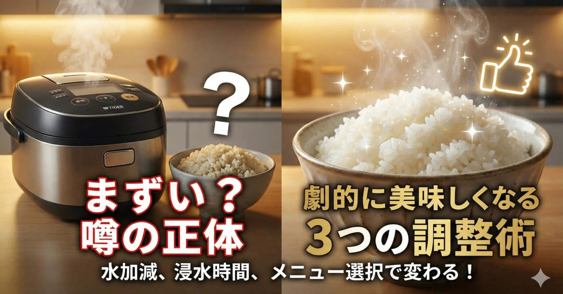 タイガー炊飯器まずい？噂の正体と「劇的に美味しくなる」3つの調整術