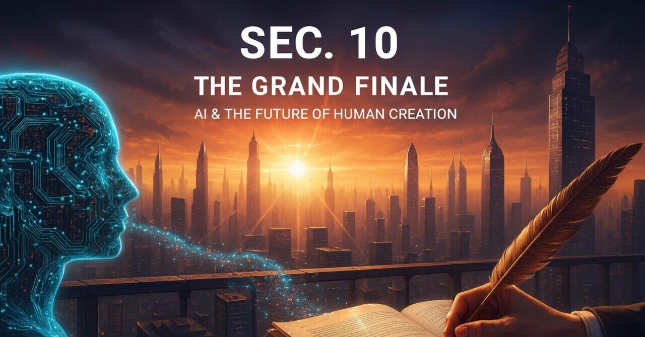 📘 Sec.10｜【完結編】Sec.10｜AIと人間の未来 ― シンギュラリティを超えて、人が「書く」意味と創作の祈り｜オペラシンフォニー｜元証券マン