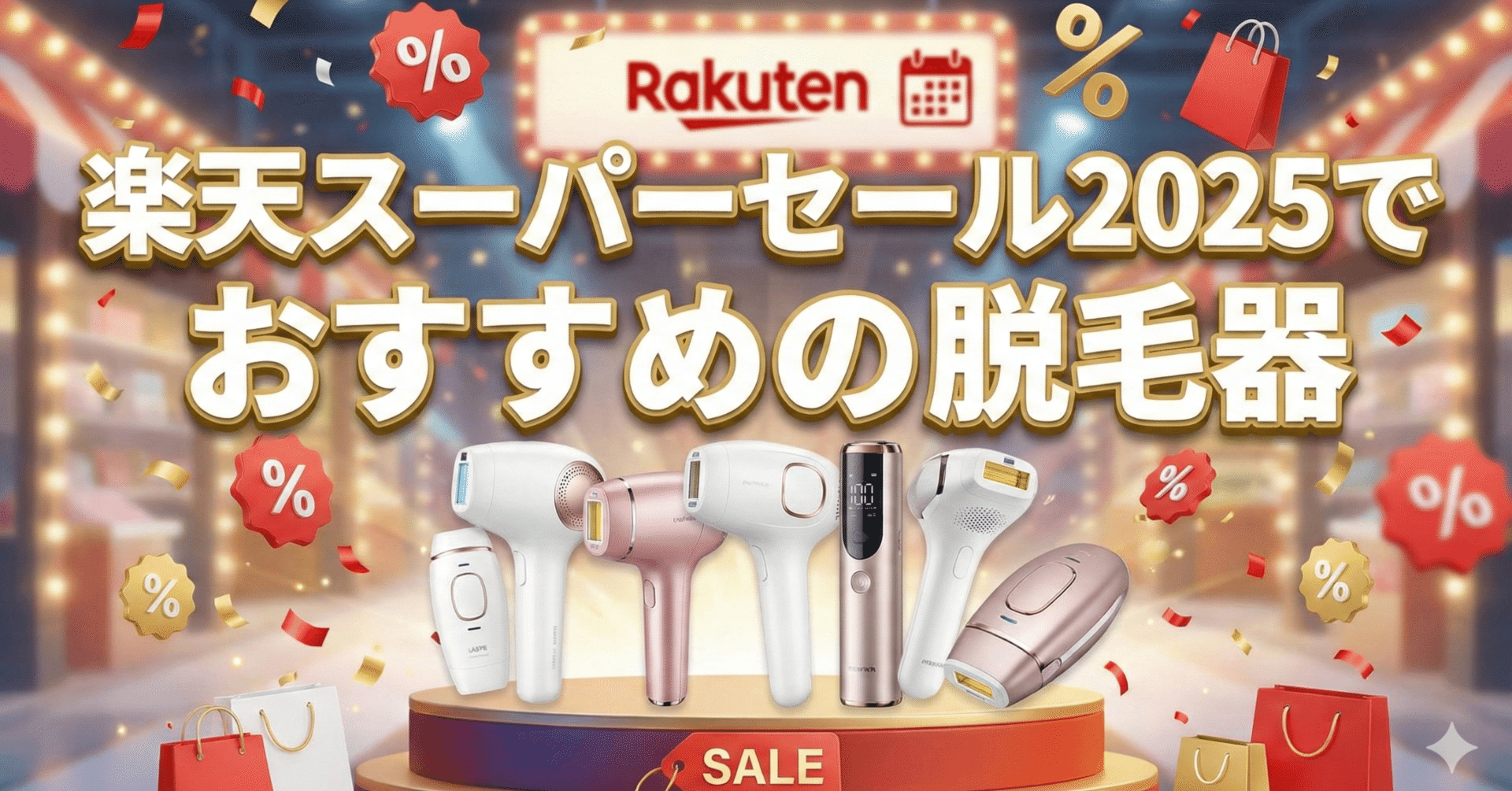 楽天スーパーセール2025でおすすめの脱毛器｜口コミ・評判マニア
