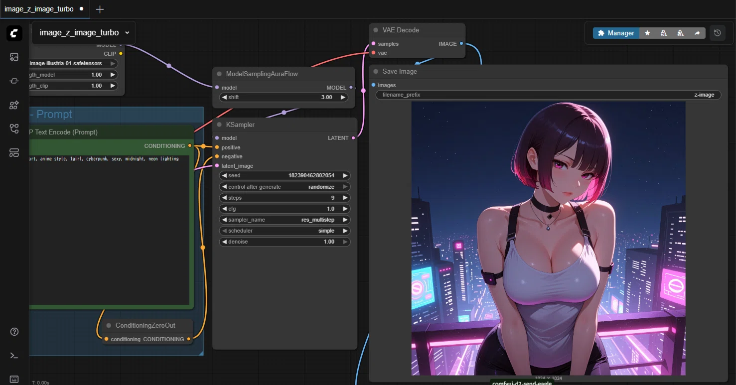 ComfyUI Z-Image-Turbo いろいろLoRA｜Yuki
