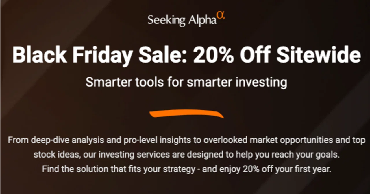 年最大のSeeking AlphaのBlack Fridayセールまもなく終了！｜まりー