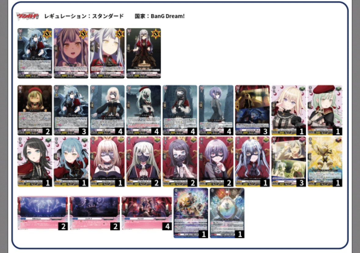 ヴァンガード デッキ紹介】バンドリについて考えよう 〜MyGO!!!!!&Ave
