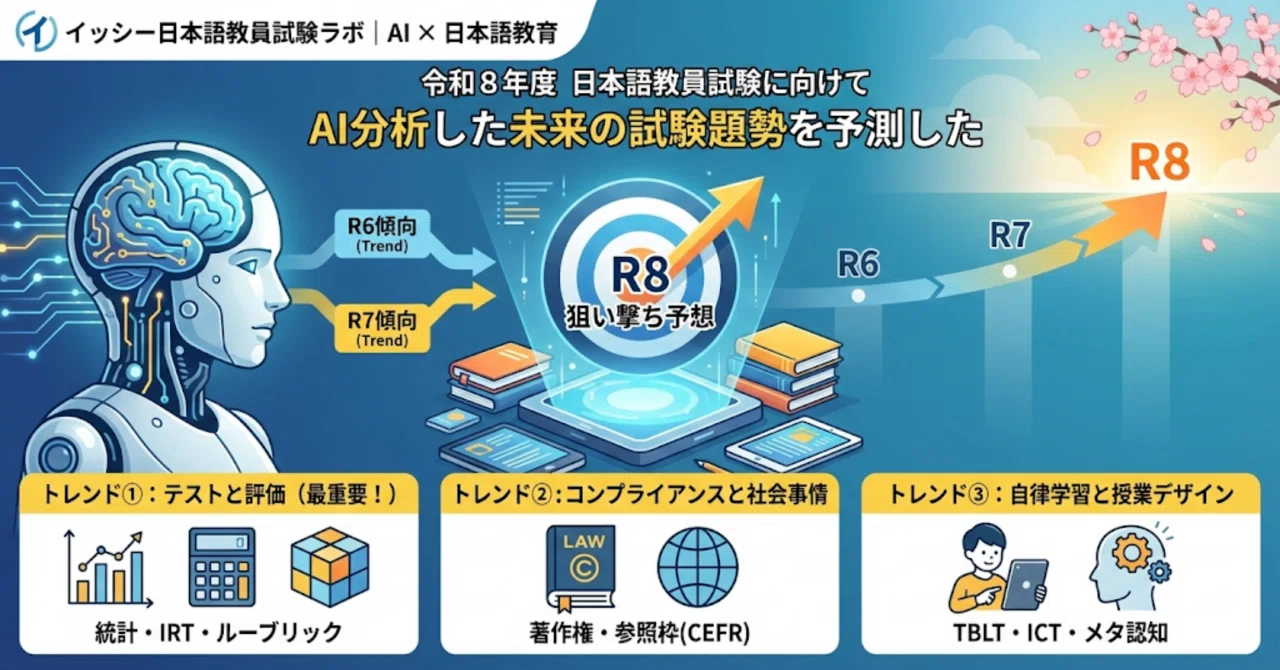令和8年度日本語教員試験に向けて ｜イッシー日本語教員試験ラボ｜AI