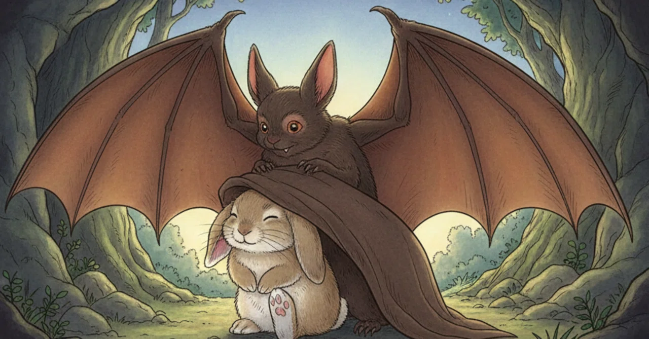[Fairy Tale] 💖 Pu the Lop-Eared Rabbit and Sha the Bat｜LaLaLa