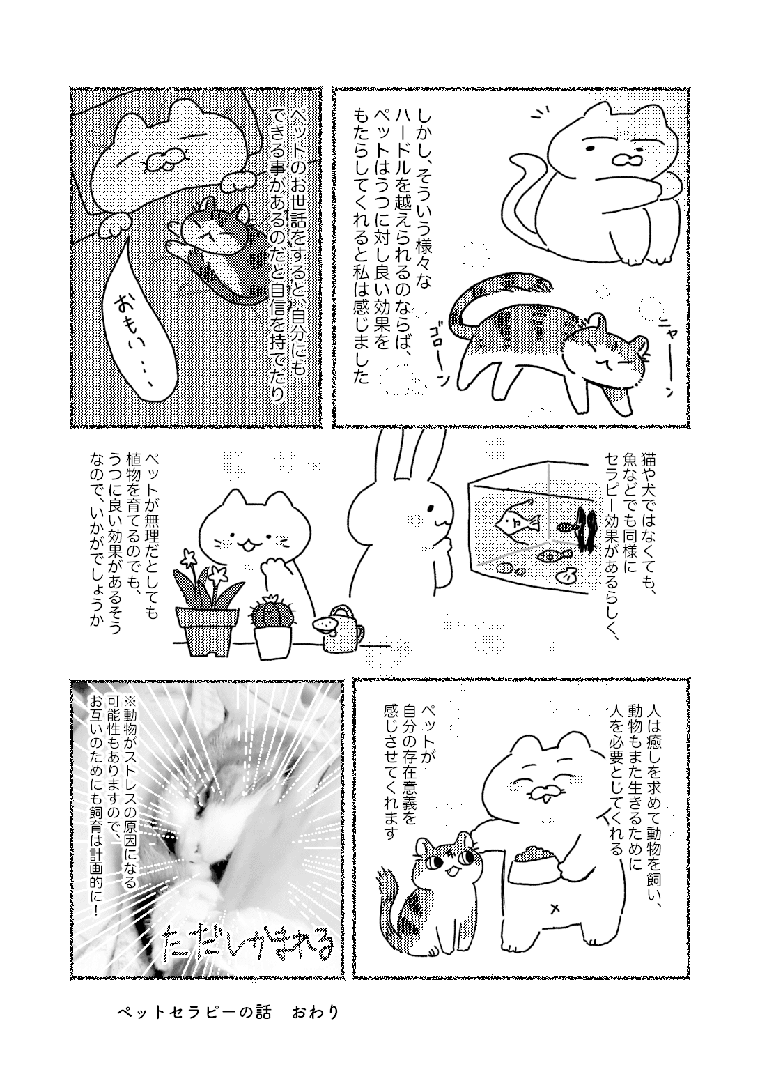 うつ病とペットセラピーの話 ー 「うつ美大生」｜ねこじま｜note