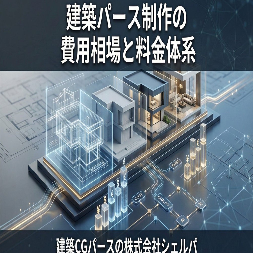 建築パース制作の費用相場と料金体系｜建築CGパース・AIパース・VR制作の株式会社シェルパ（sherpa）｜福岡
