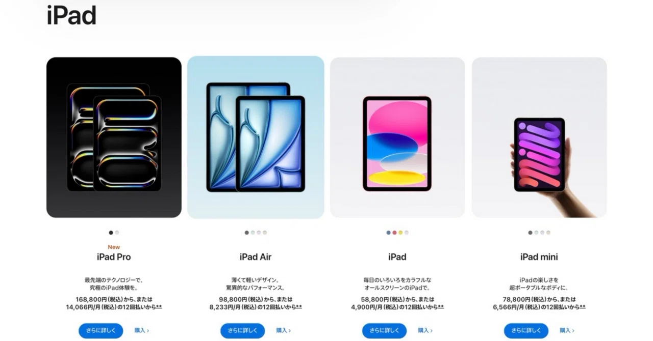 2026年】ヘビーユーザーによるiPadの比較とおすすめ機種！｜Just 