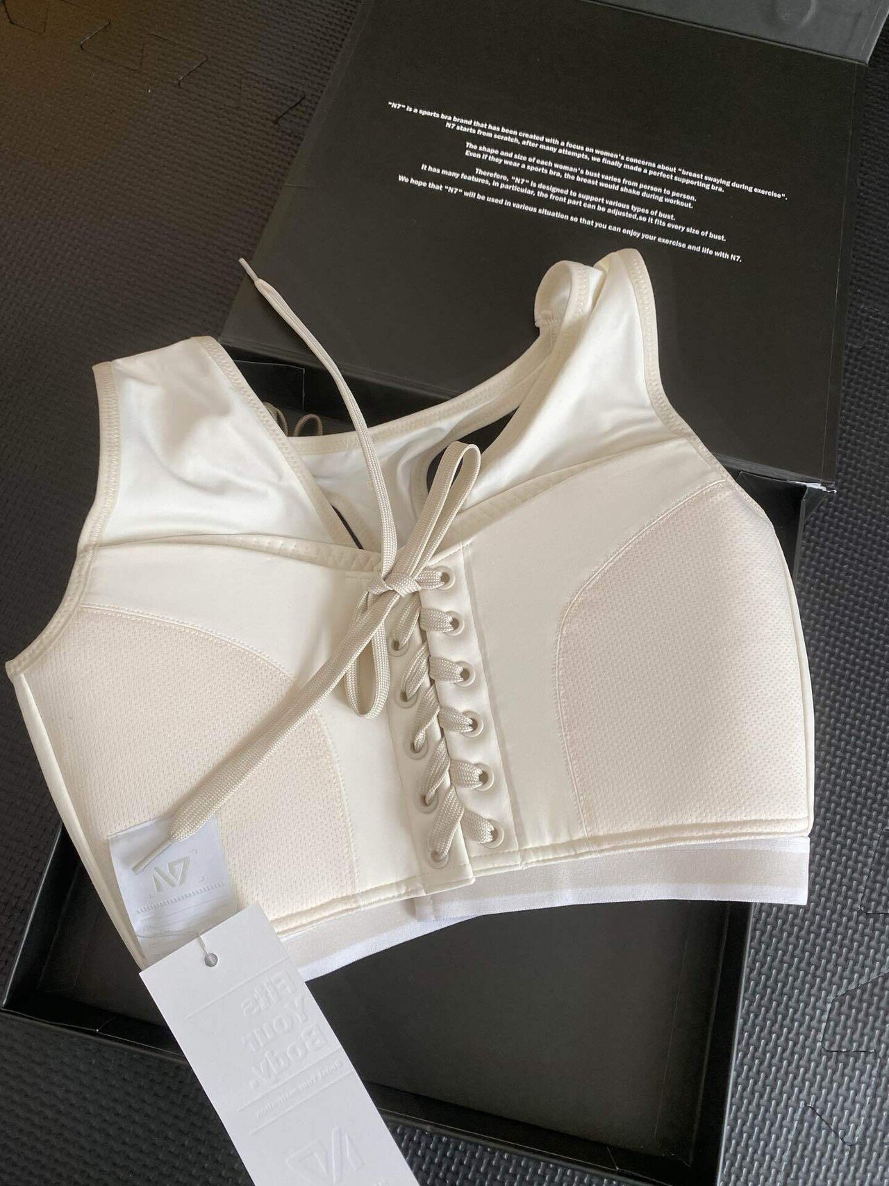 新しいスポブラ『N7』買ったよ🤍 妊娠中のゆるトレ再開！｜ゆるみ