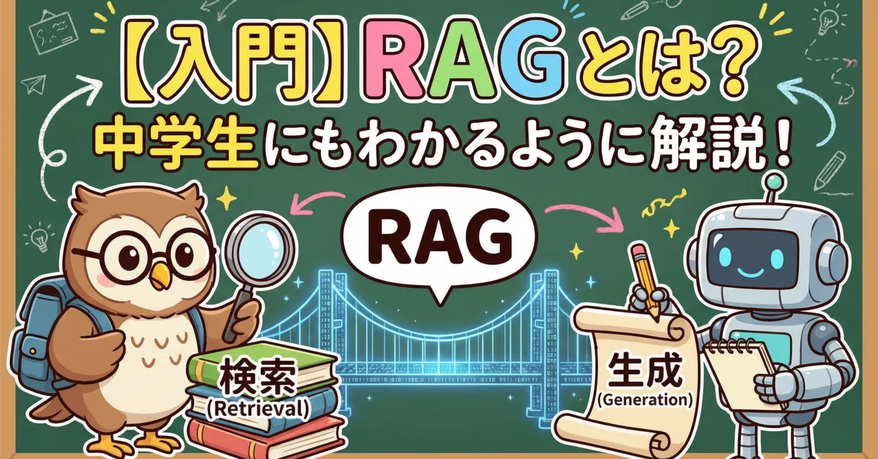【入門】RAGとは?中学生にもわかるように解説!|株式会社AIworker