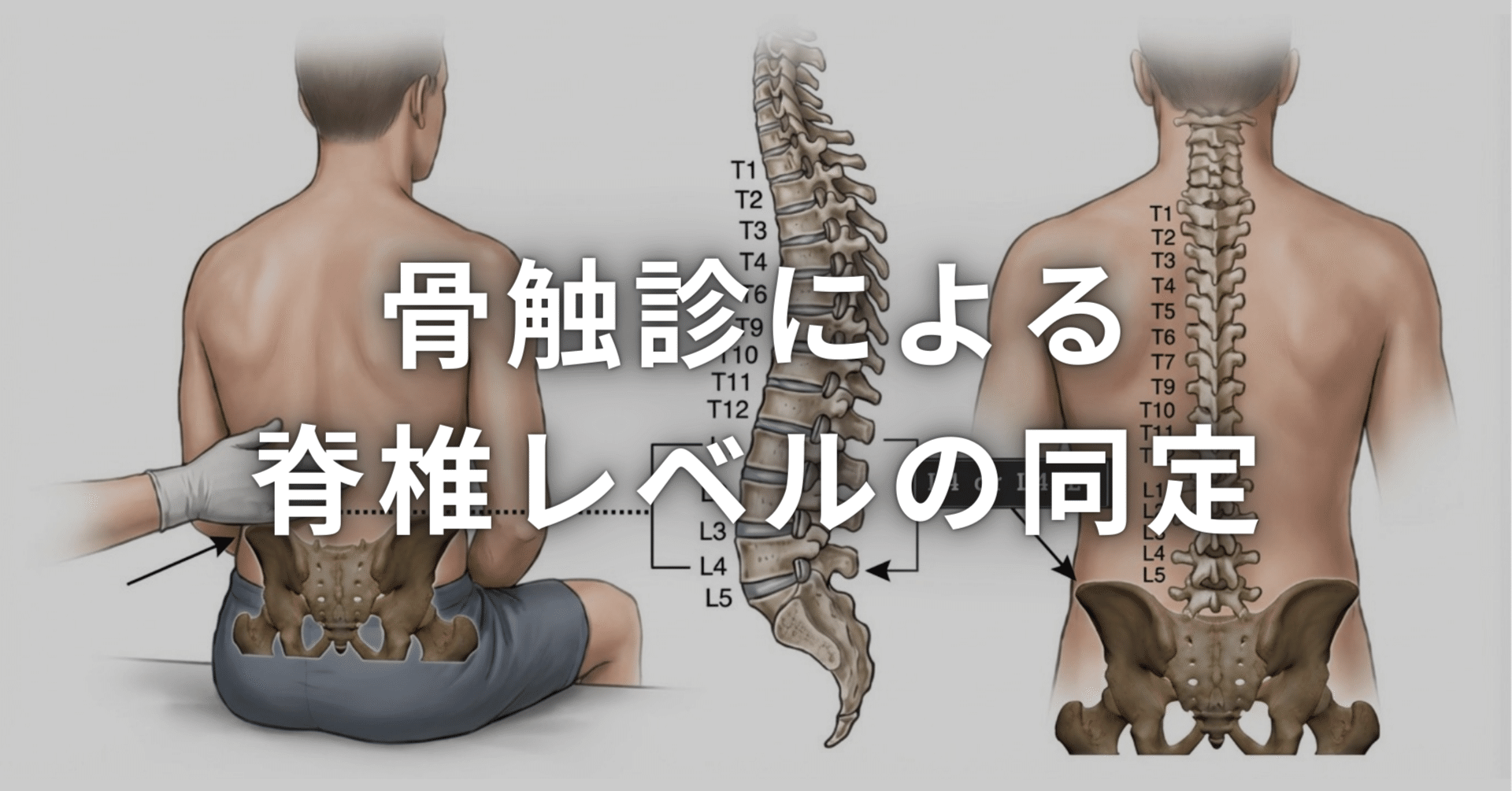 骨触診による脊椎レベルの同定｜理学療法士による臨床のためのnote