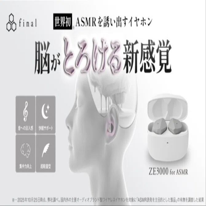 final ZE3000 for ASMR ワイヤレスイヤホン イヤホン ZE3000 ASMR 商品ページ 言語選択｜final 公式ストア