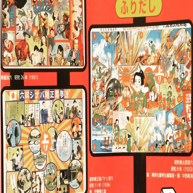昭和8年　戦中時代の双六　日満双六(額装) 双六でたどる戦中・戦後｜fukuzumiren