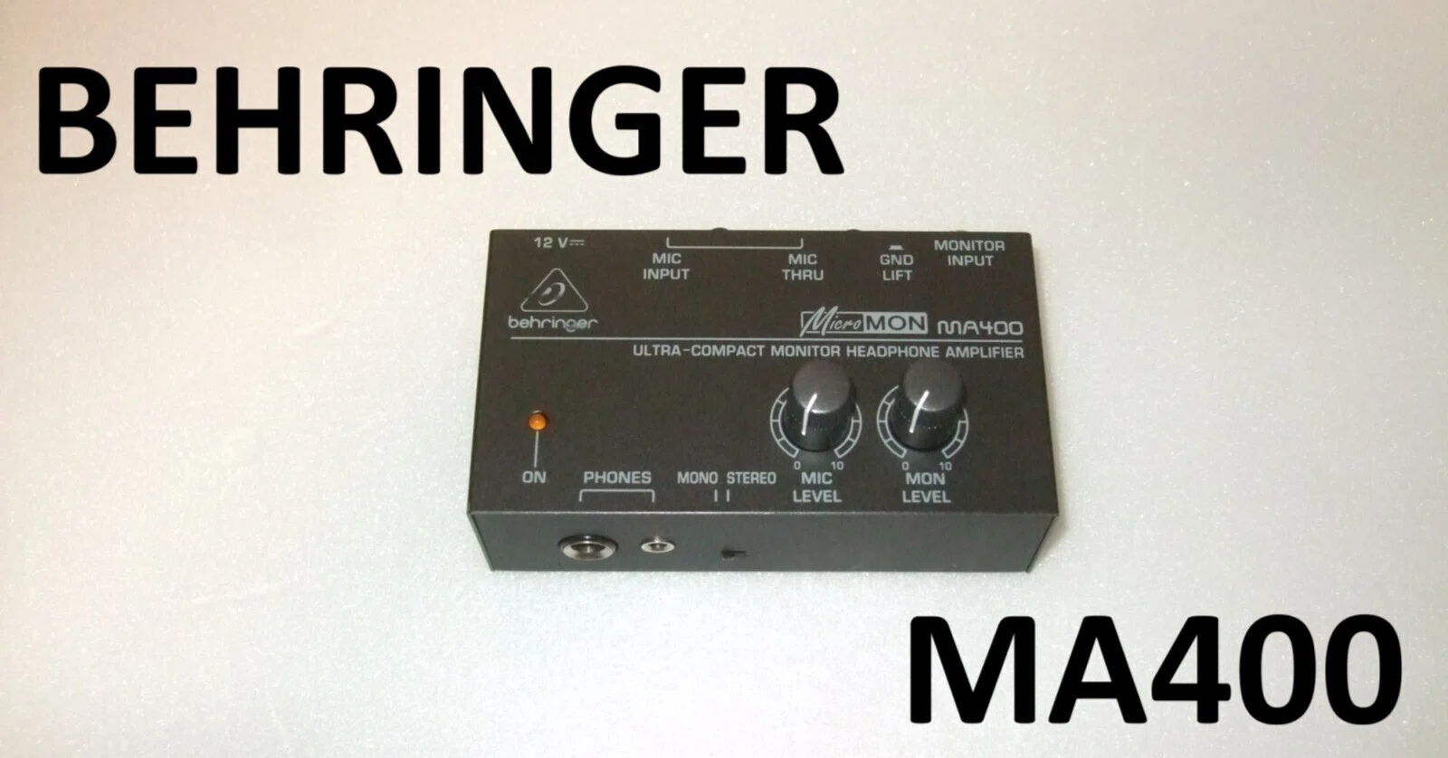 BEHRINGER モニターヘッドホンアンプ（MA400）｜モメドラム