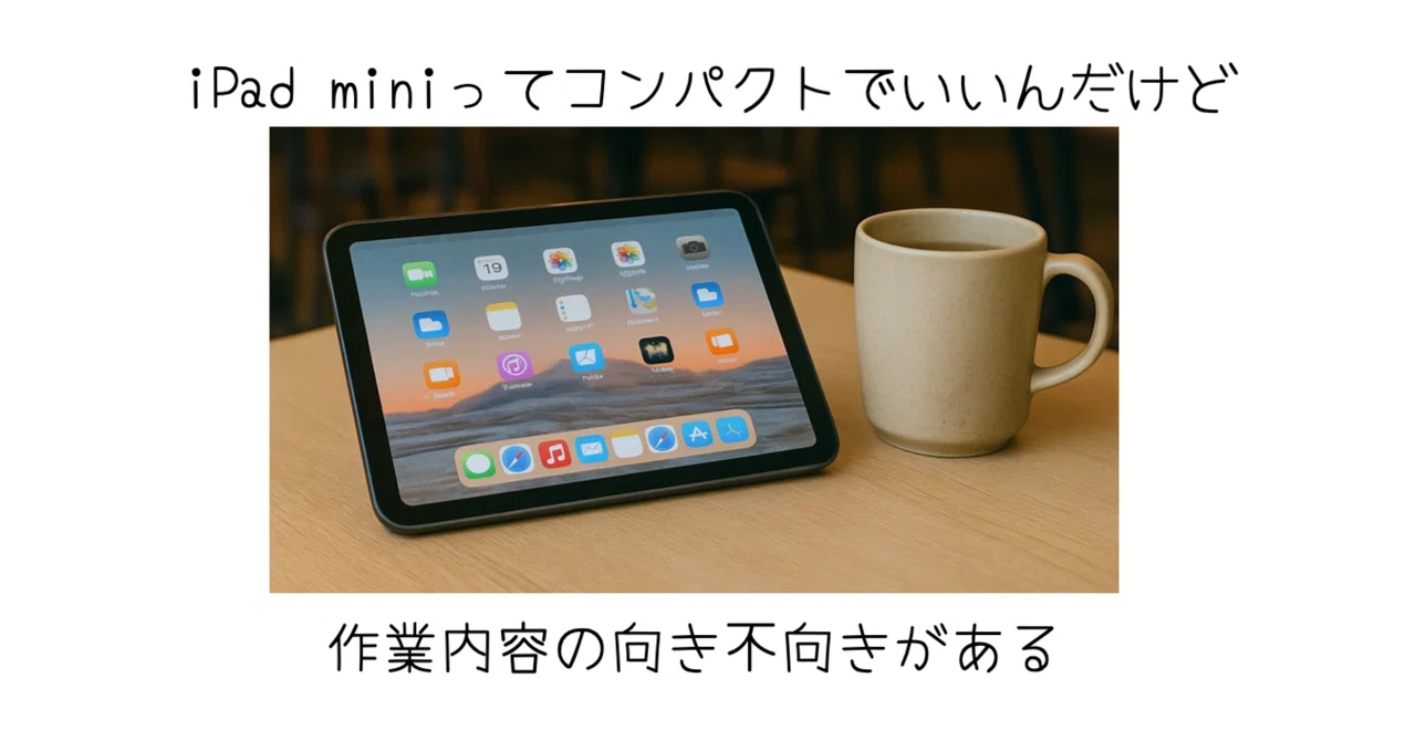What tasks are best suited for the iPad mini?｜-MONOQLO- Blog @KokiSasamoto