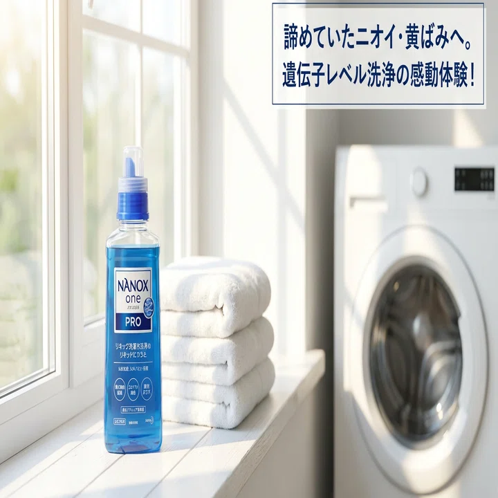 ナノックス one PRO レビュー】「遺伝子レベル洗浄」は嘘じゃない