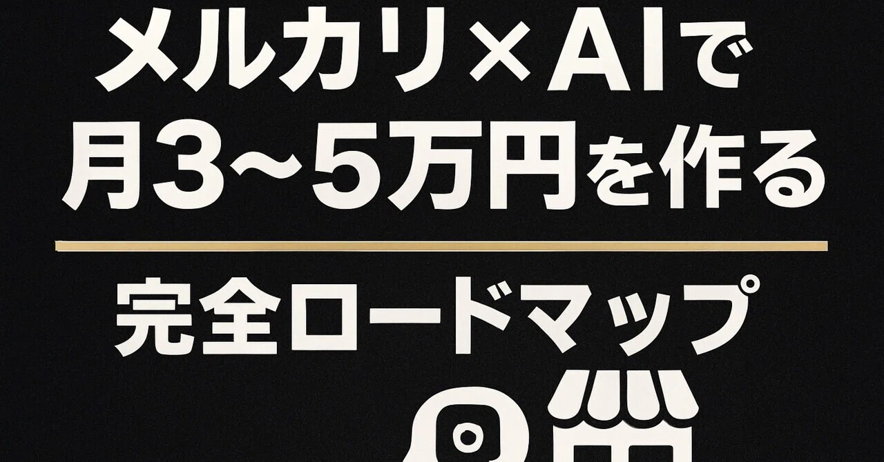 メルカリで月3〜5万円を作れる人と、全く結果が出ない人。その差は 