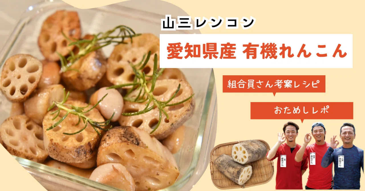愛知県産有機れんこん」(山三レンコン)おためしレポ｜一宮生協公式WEB