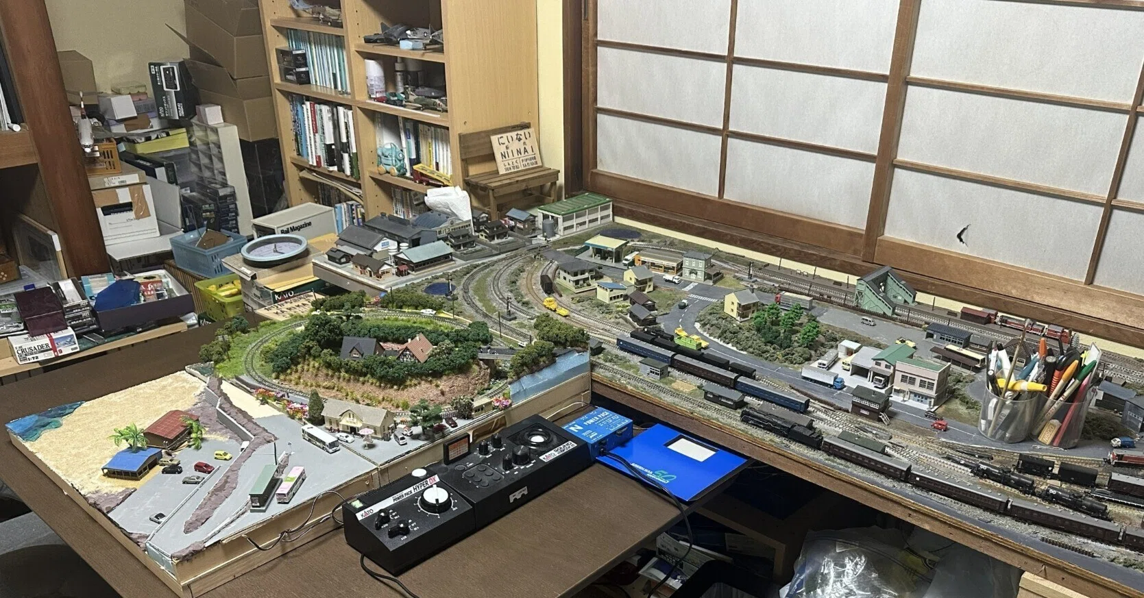 鉄道模型 Nゲージ レイアウト 1820×910mm Nゲージ鉄道模型レイアウトの