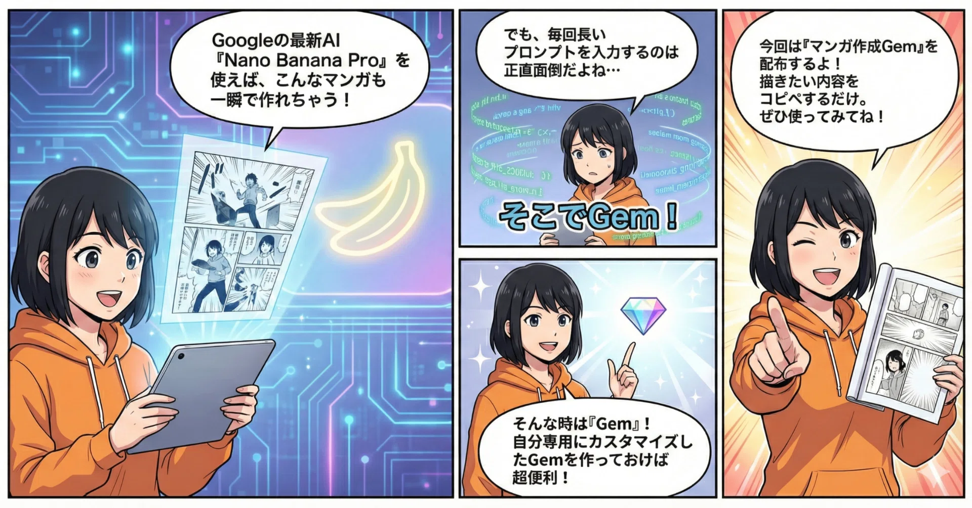 Nano Banana Proでマンガを自動作成するGemの作り方｜IT navi