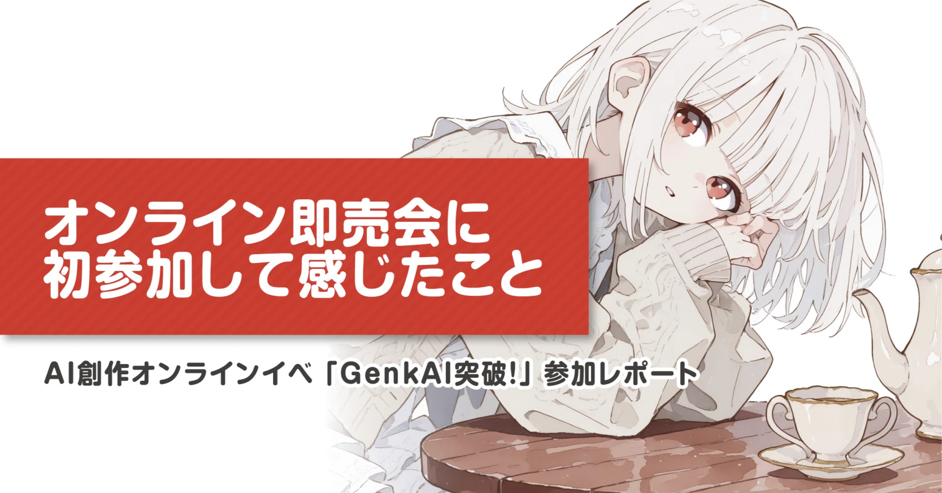 オンライン即売会に初参加して感じたこと | GenkAI突破！参加レポート 