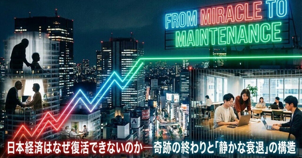 YouTube】日本経済はなぜ復活できないのか—奇跡の終わりと「静かな衰退」の構造｜DailyNews