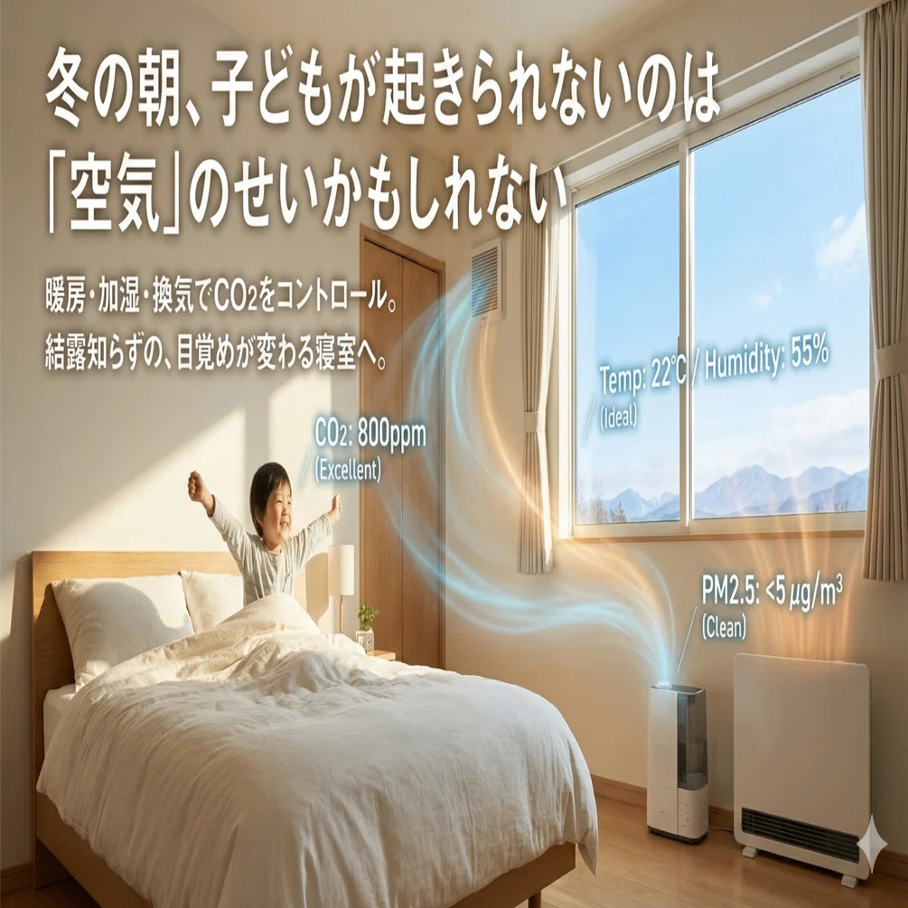 冬の朝、子どもが起きられないのは「空気」のせいかもしれない｜ しげ 