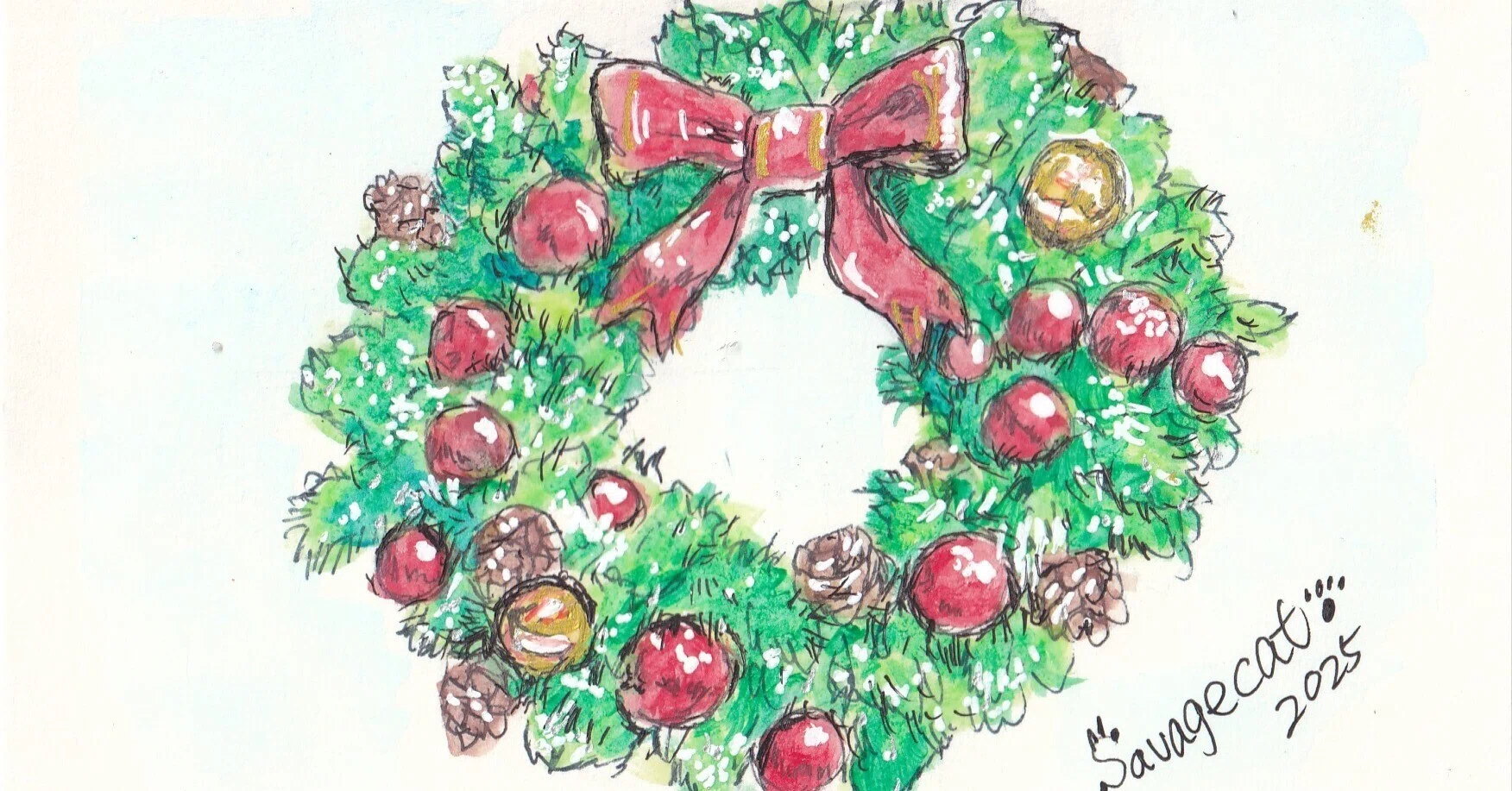 The Christmas Wreath of the Northern Forest｜本屋カフェ夢想堂