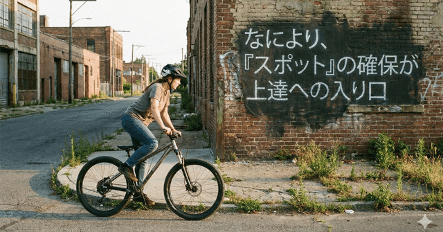 なにより、「スポット」の確保が上達への入り口