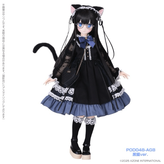 黒髪姫カット❣️おくちが猫ちゃんむにゅくち❣️メガネっ娘