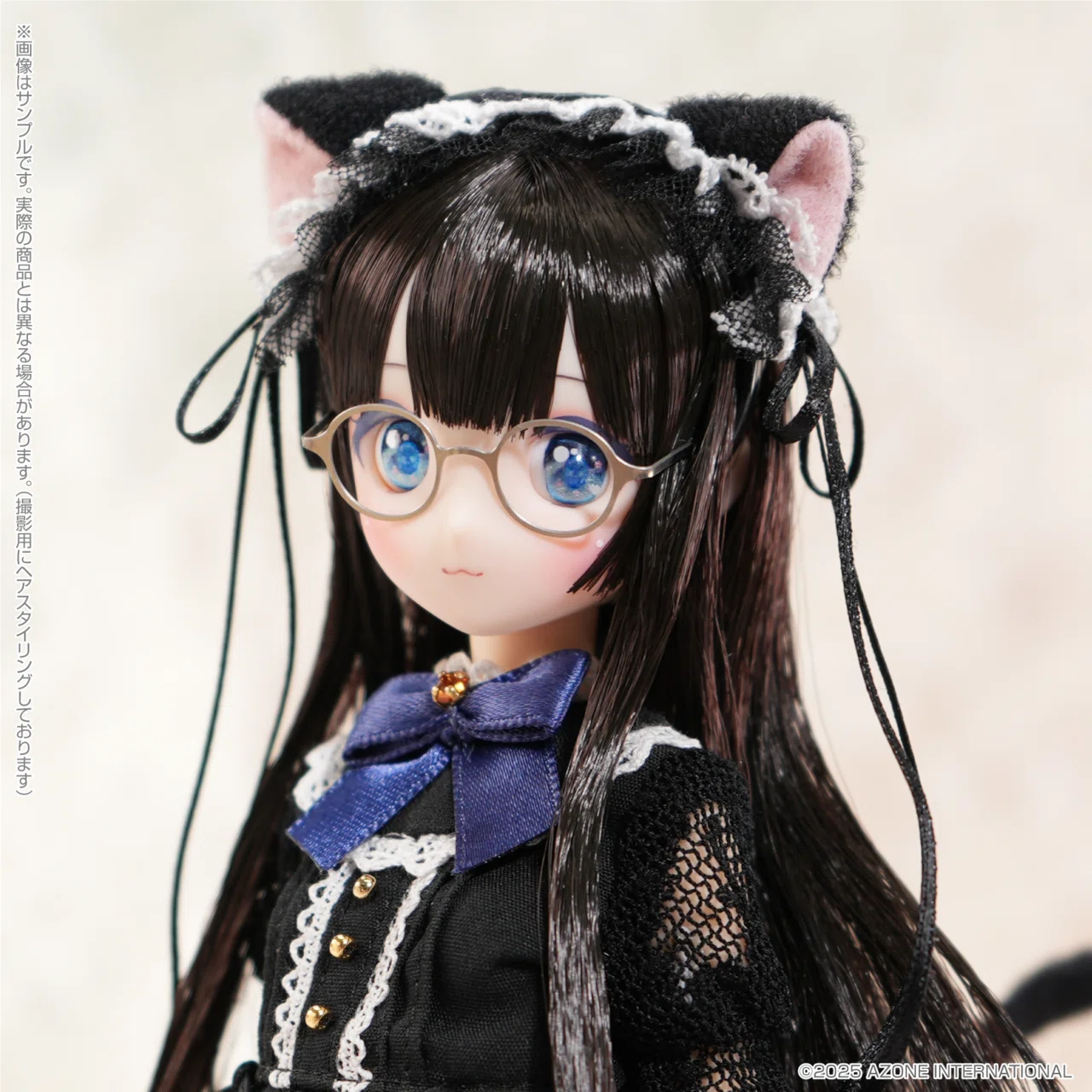 黒髪姫カット❣️おくちが猫ちゃんむにゅくち❣️メガネっ娘