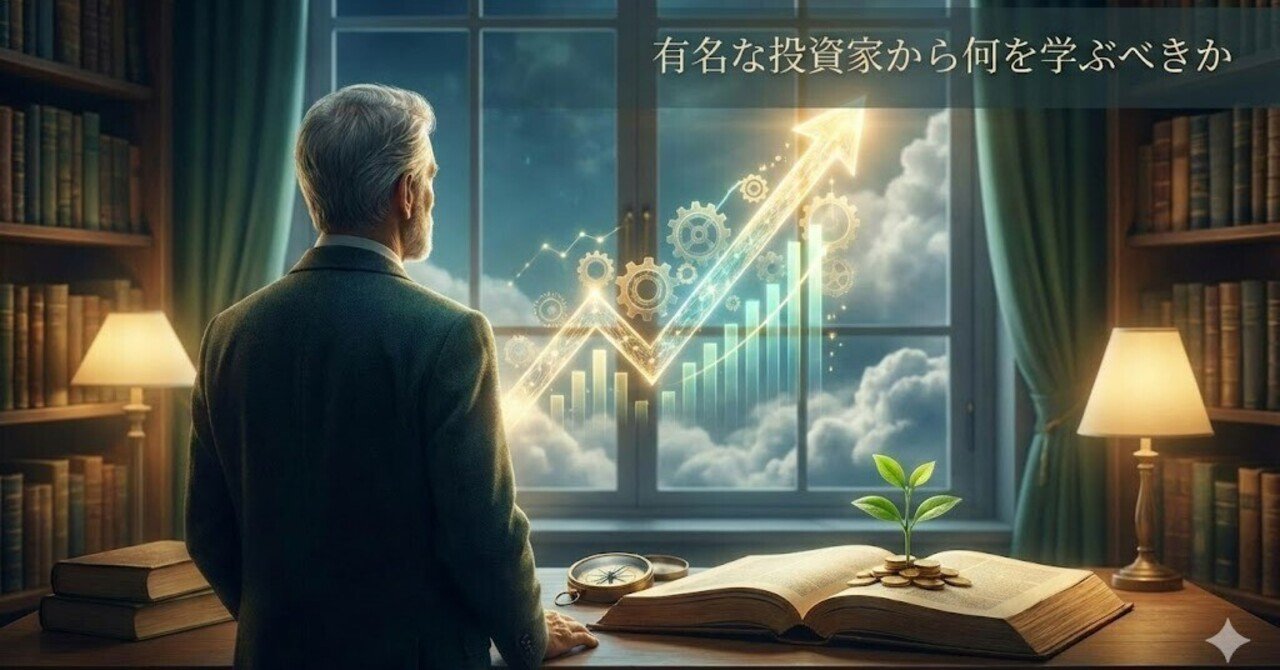 有名な投資家から何を学ぶべきか｜弐億貯男