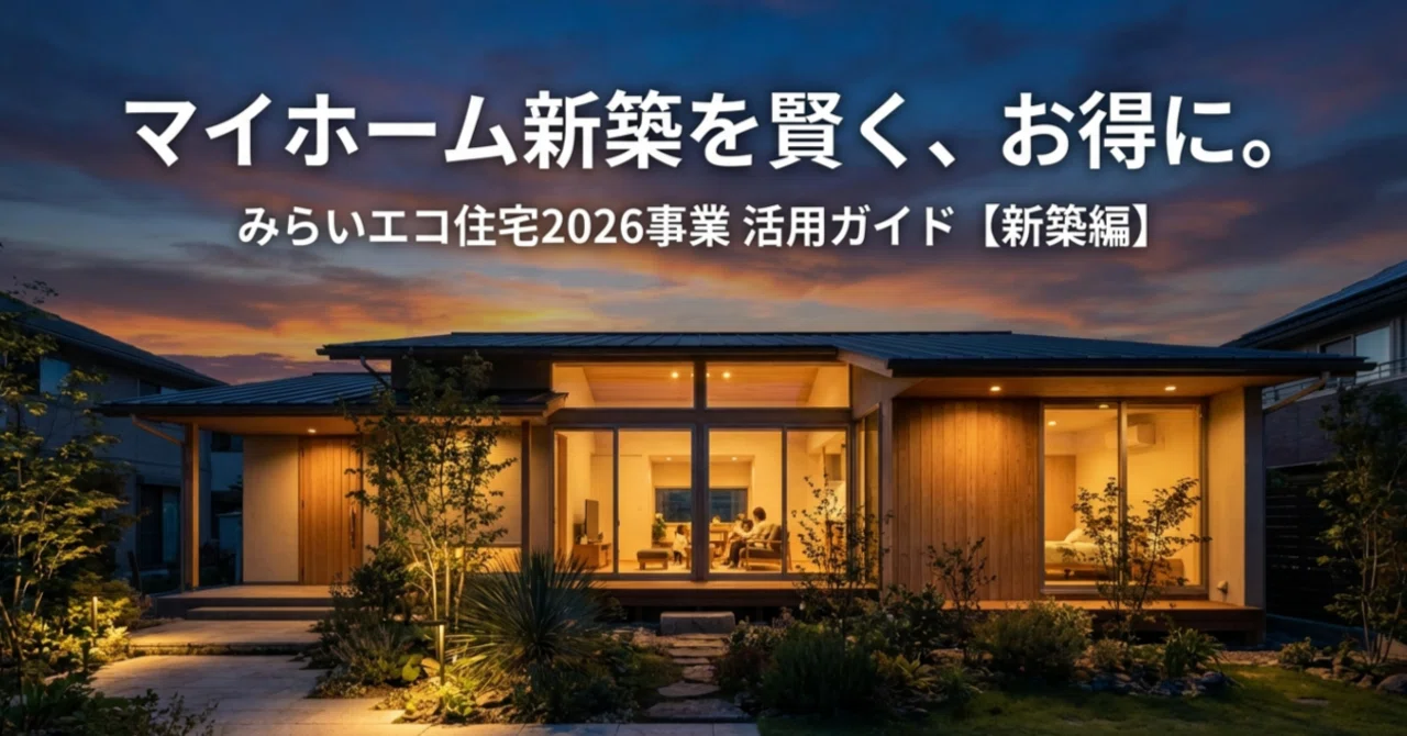 住宅営業マンが本音で解説】2026年新築で最大125万円もらえる「みらい