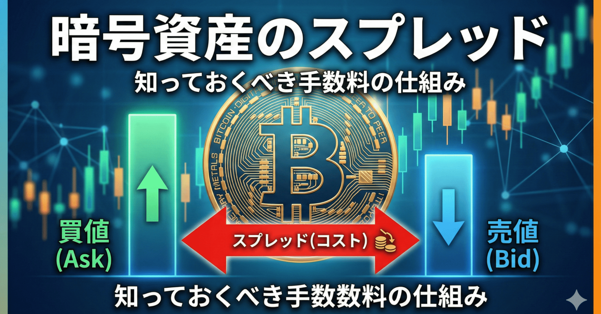 初心者必見】暗号資産の「スプレッド」とは？コストを抑えて賢く取引する方法｜会社員のためのお小遣いで始める暗号資産積立@ブロックチェーン父さん