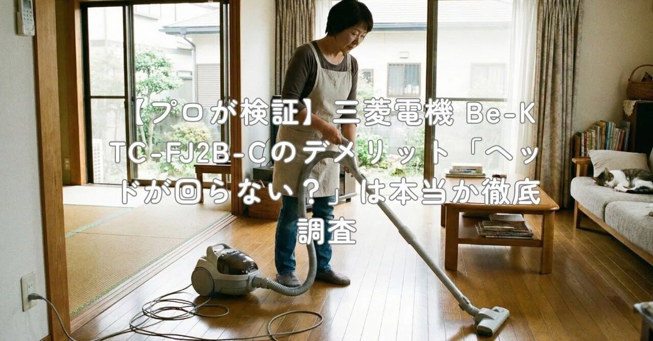 プロが検証】三菱電機 Be-K TC-FJ2B-Cのデメリット「ヘッドが回らない