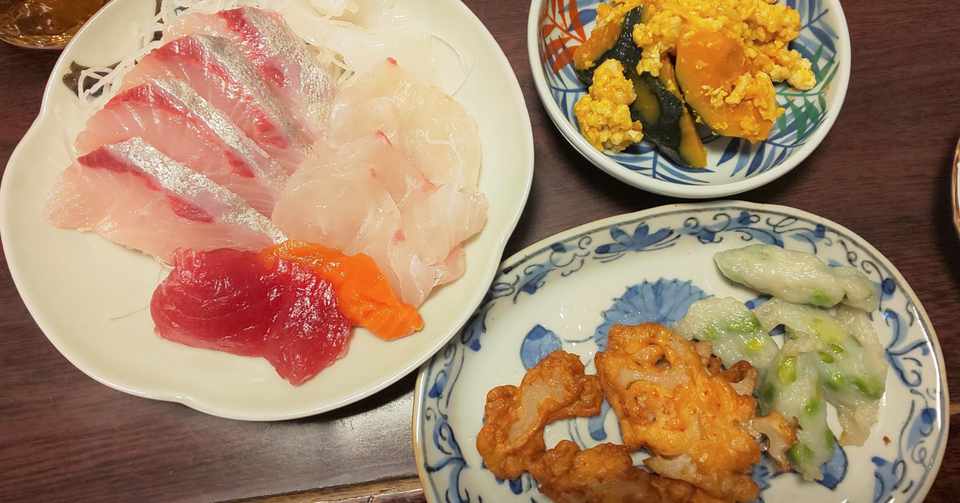 4 18 お刺身の手抜き夕食 三谷アイ Note