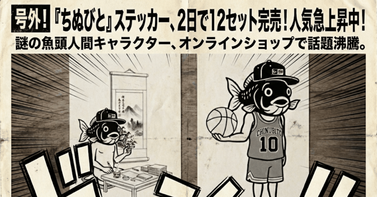 速報】2日でステッカー12セット売れる。だから全員ここで「晒し」ます