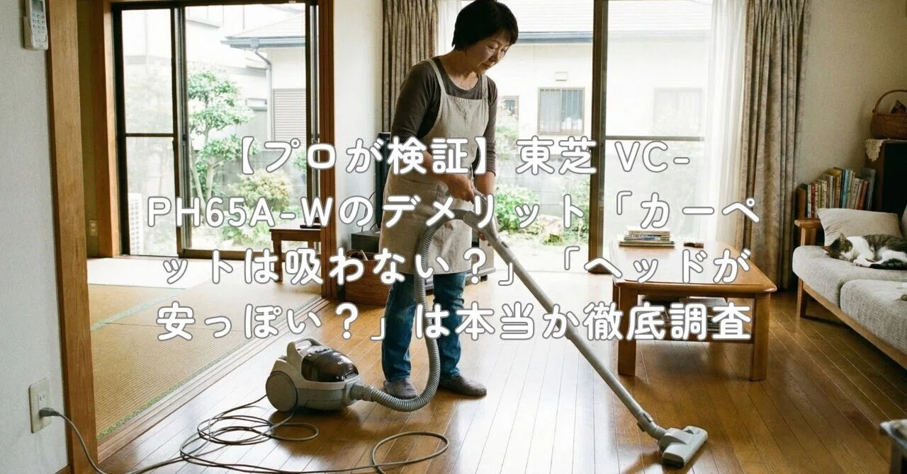 プロが検証】東芝 VC-PH65A-Wのデメリット「カーペットは吸わない