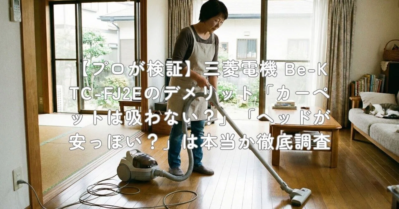 プロが検証】三菱電機 Be-K TC-FJ2Eのデメリット「カーペットは吸わ