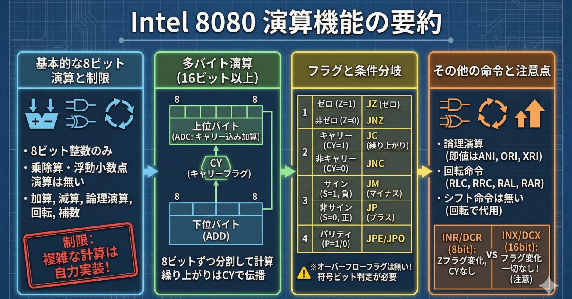 動け演算 8080はどんな演算が出来るの？？｜kzn