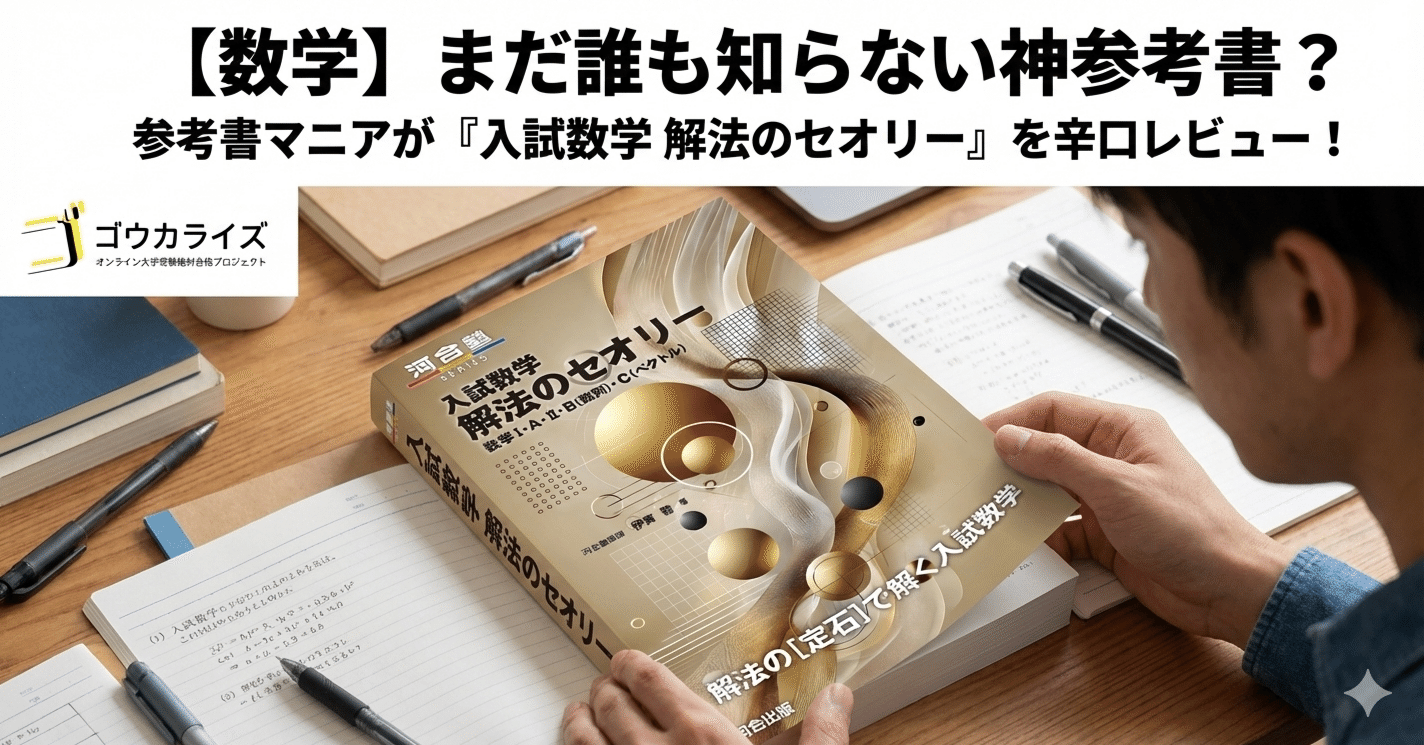 数学】まだ誰も知らない神参考書？参考書マニアが『入試数学 解法の