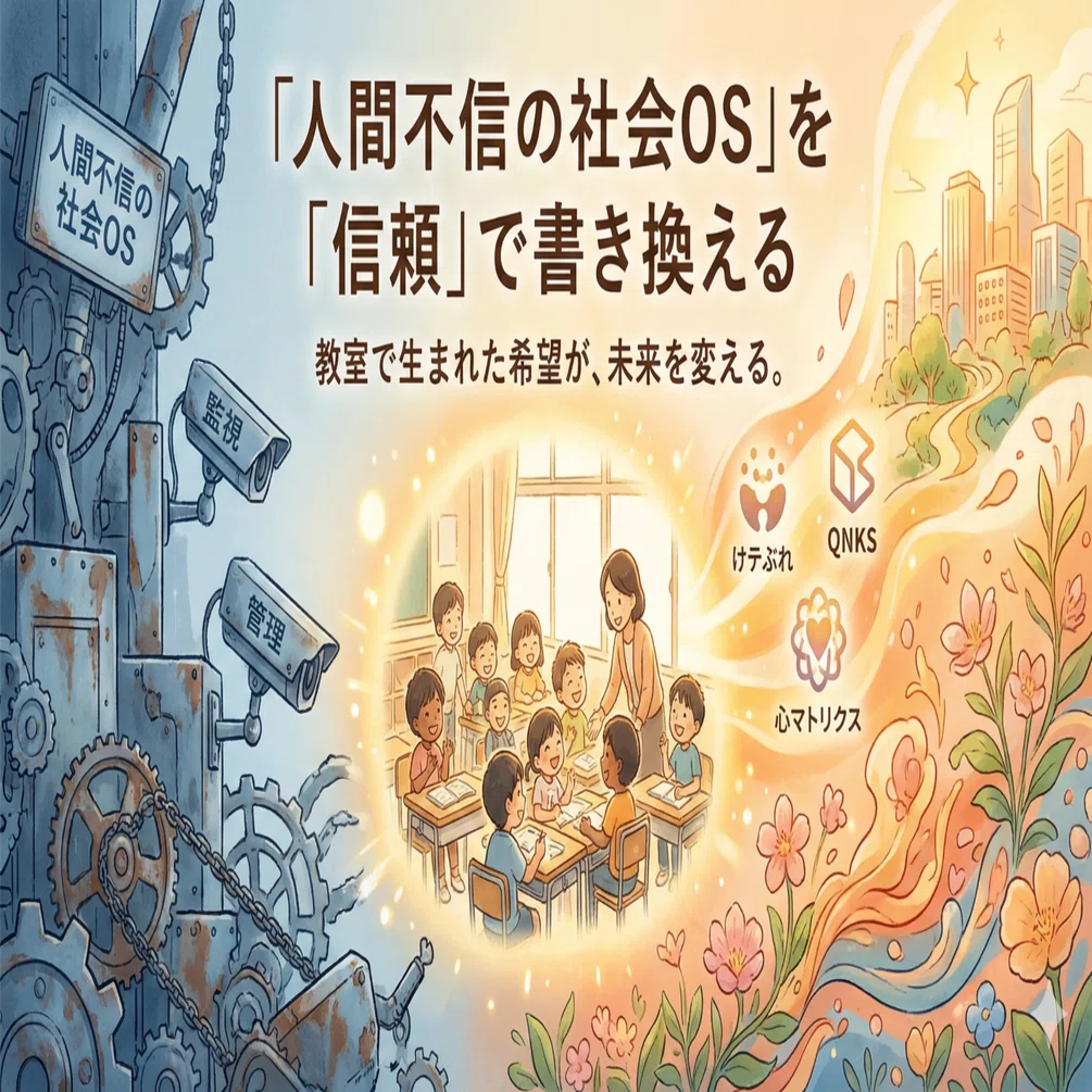 人間不信の社会OS」を「信頼」で書き換える〜教室で生まれた希望が