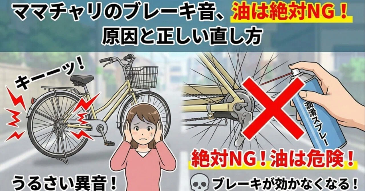 キーーーッ！」街中で響く自転車のブレーキ音。でも、これだけは絶対に