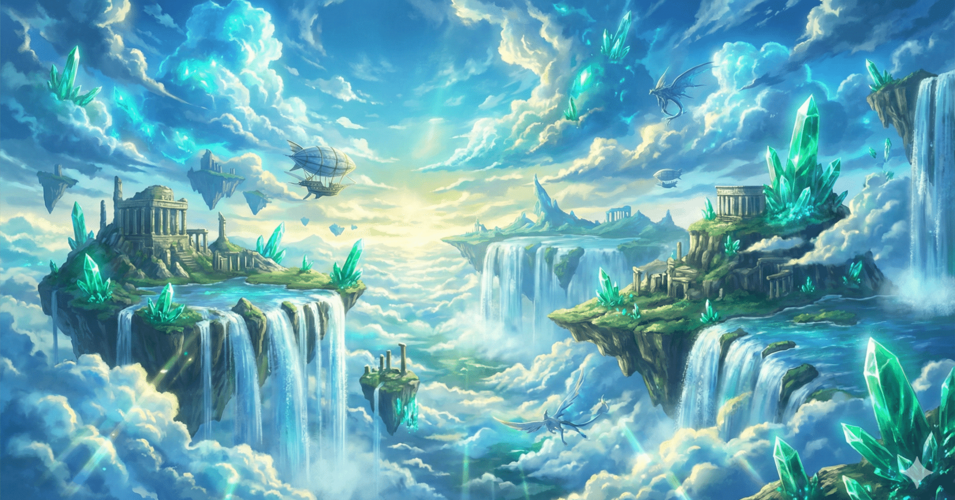 作品例】息をのむ美しさ。Geminiで作った「ファンタジー風景