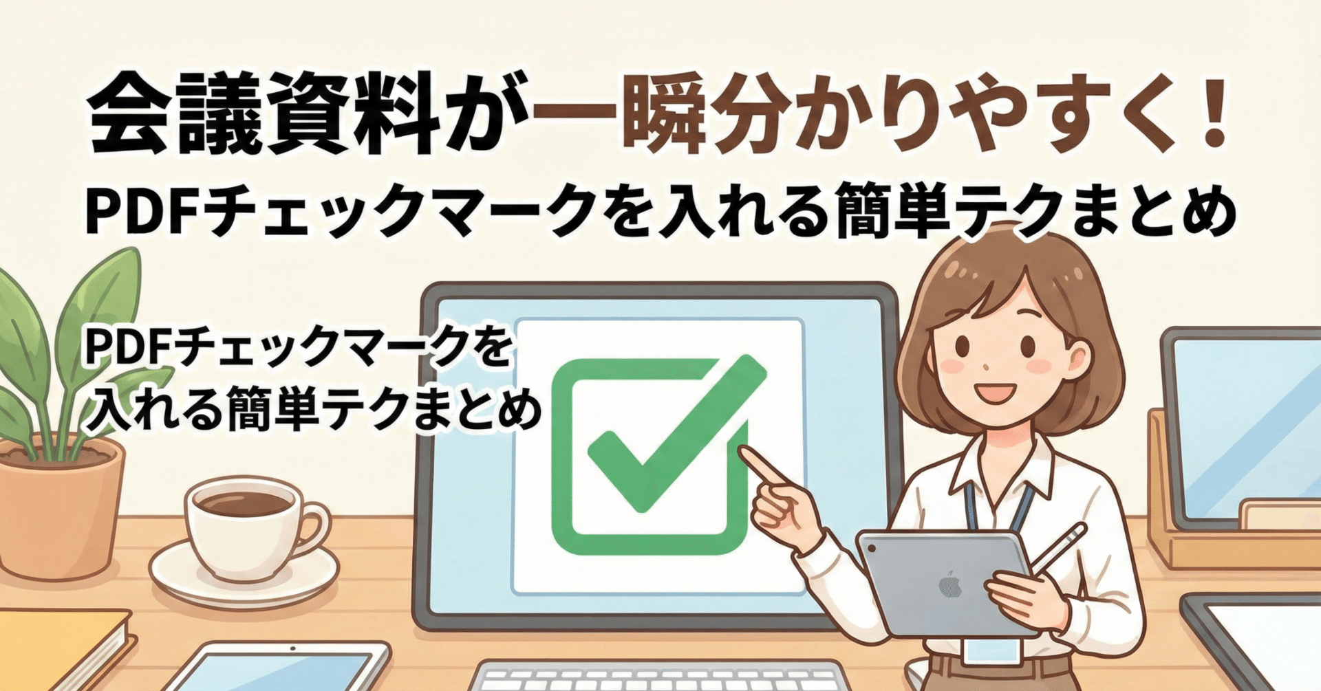 PDFチェックマーク】上司に「見やすい」と言われる！PDFチェックマーク